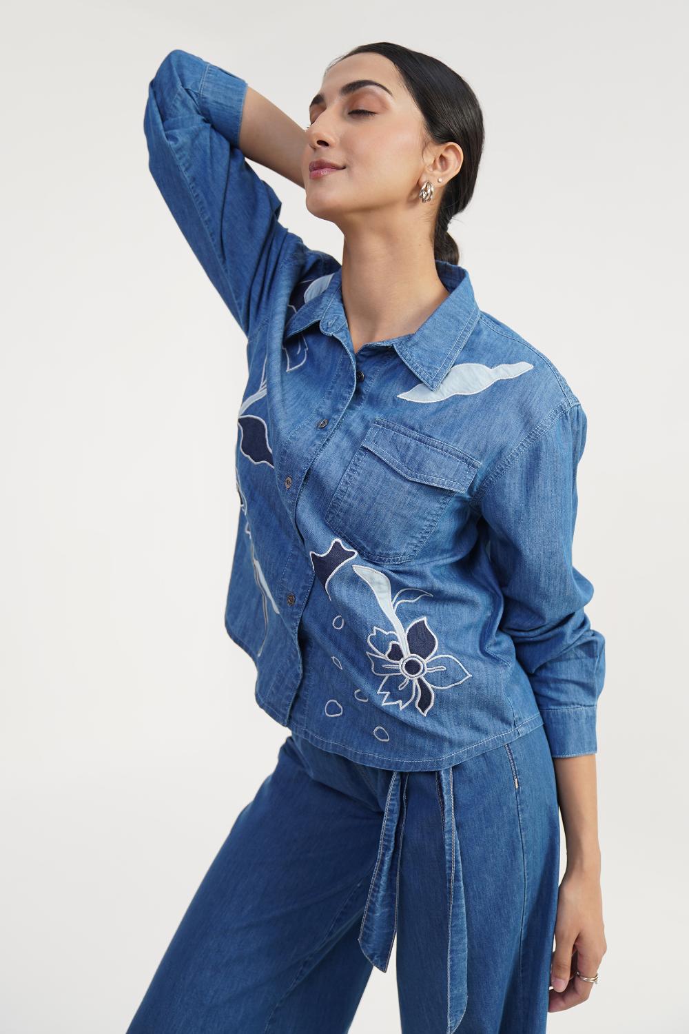 Flow Frame | Women Denim Trousers