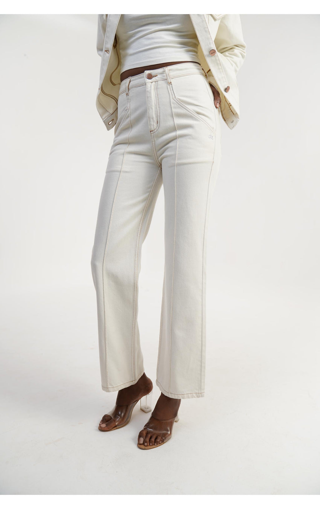 White Jacket Women Off White Relax Fit 100% Cotton