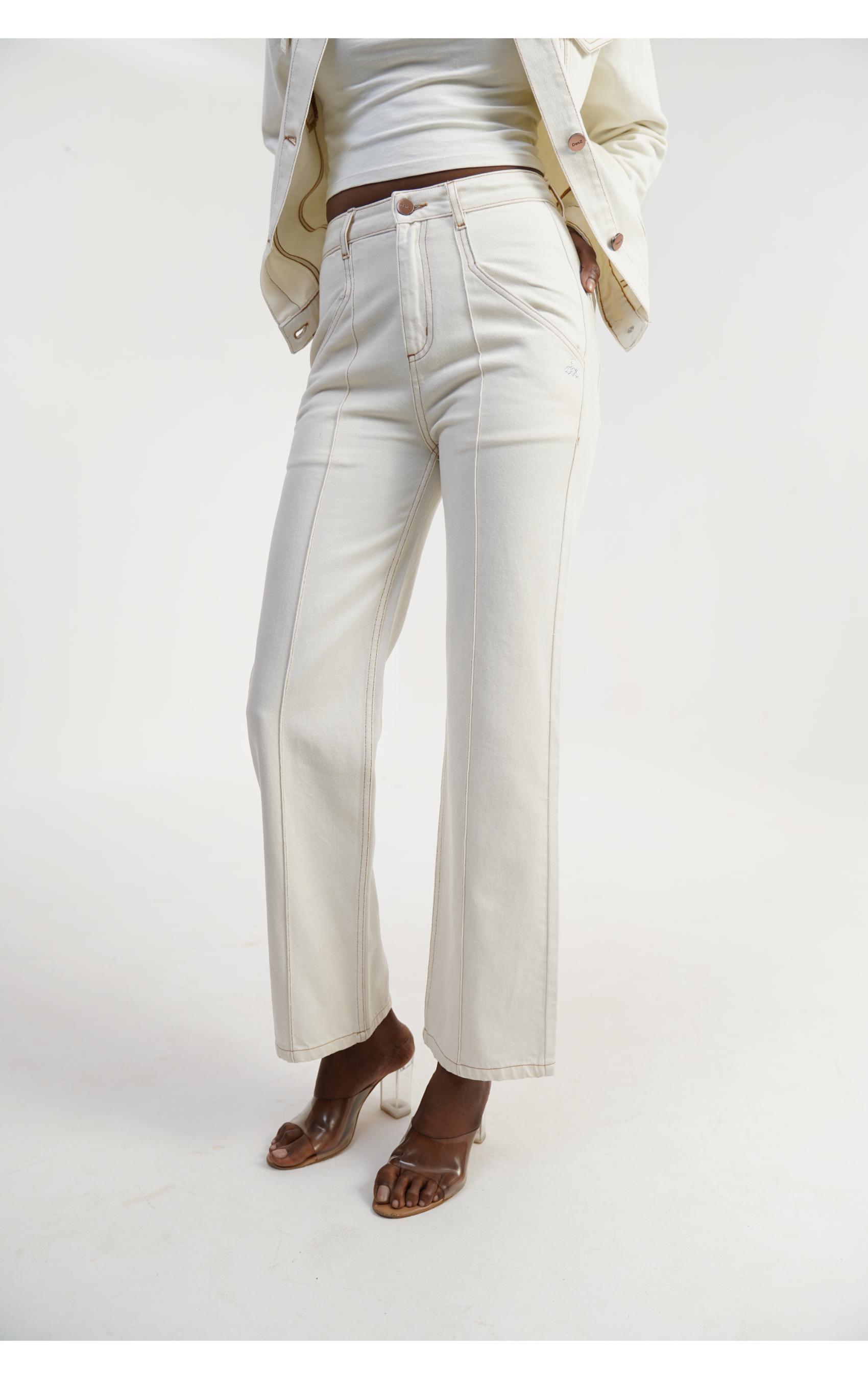 White Jacket Women Off White Relax Fit 100% Cotton