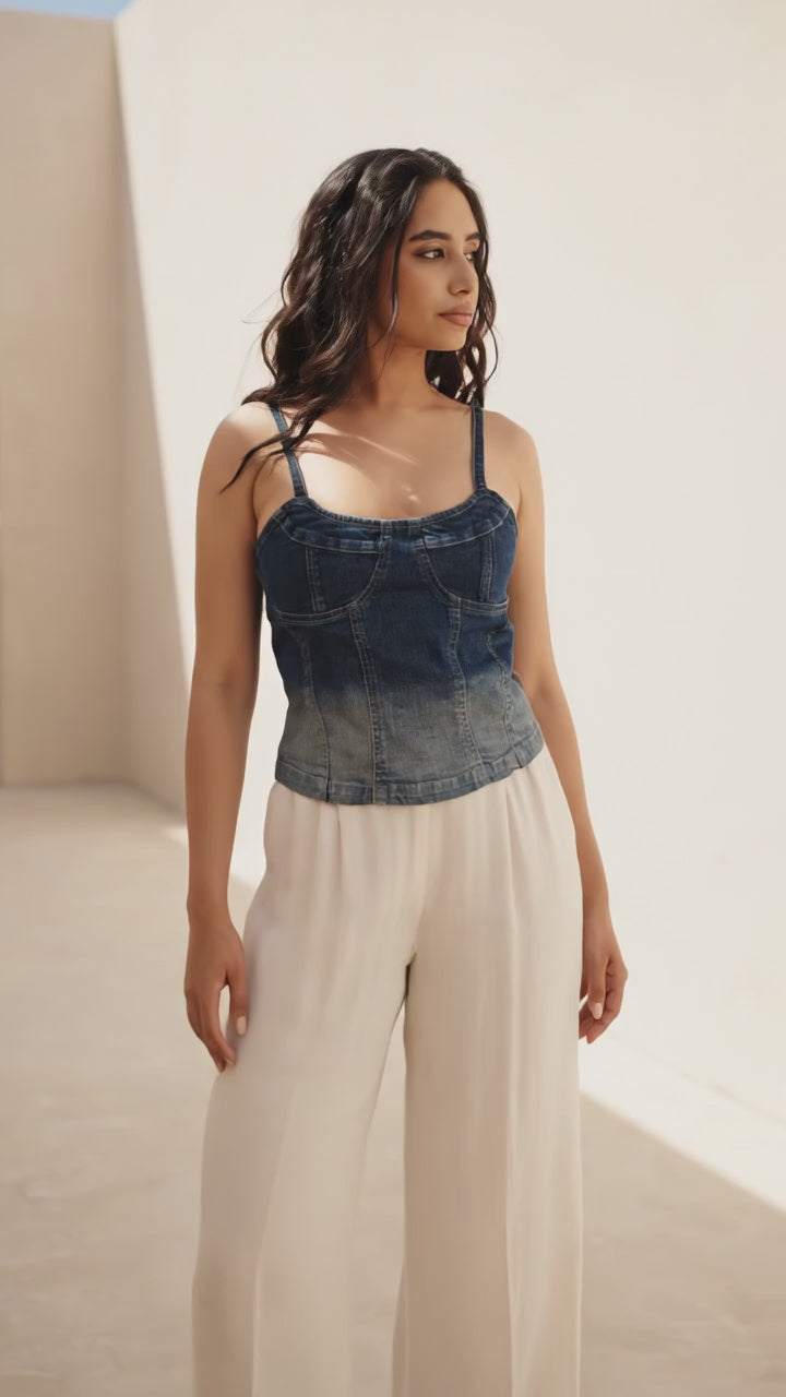 Snatch Ombre |Denim Vest: 360-Degree Ombre Flow